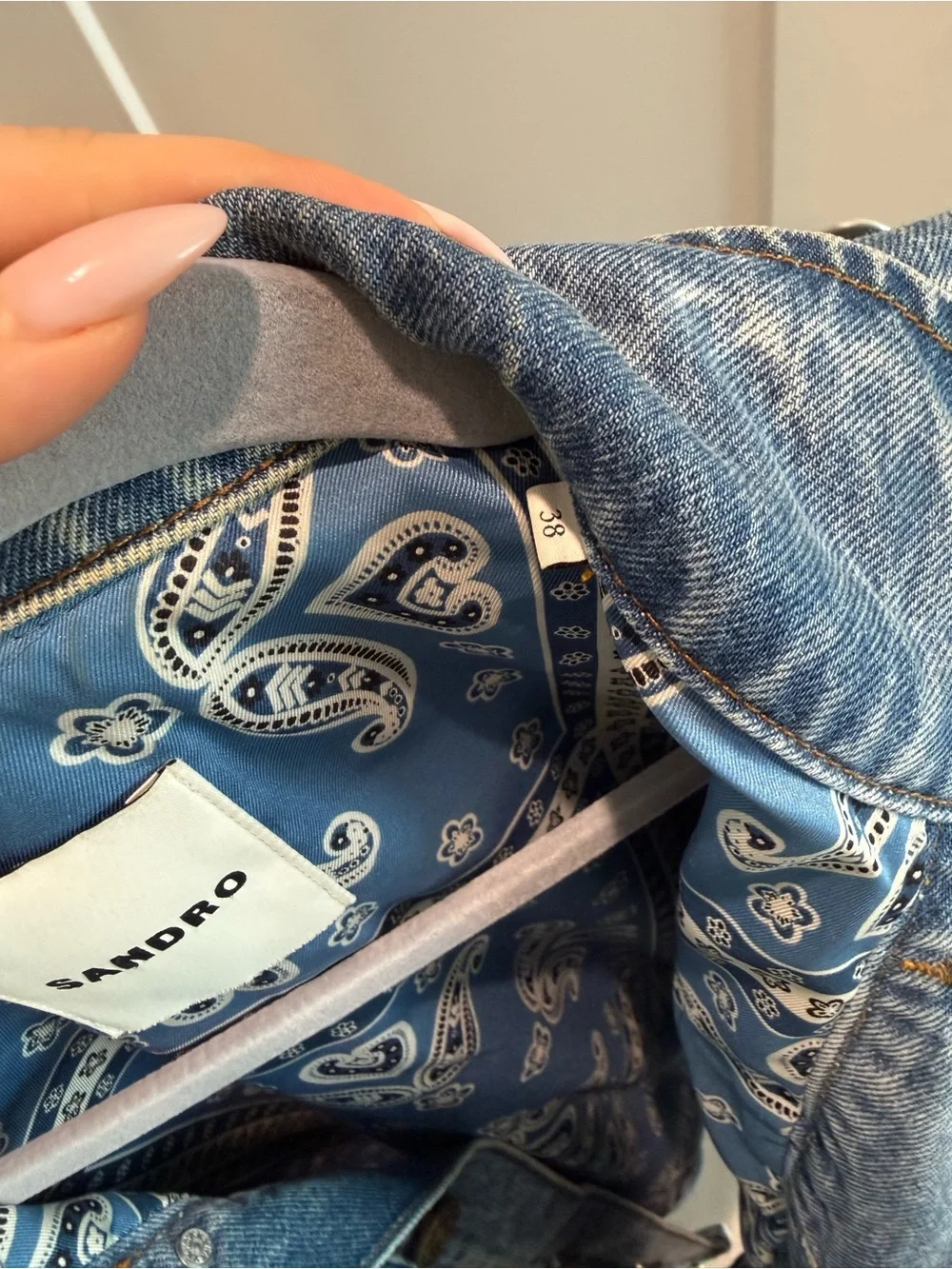 Sandro Light Blue Denim Jacket